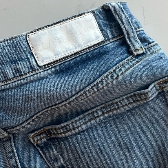 Re/Done High Rise Ankle Crop In Light 22 - Picture 9 of 10